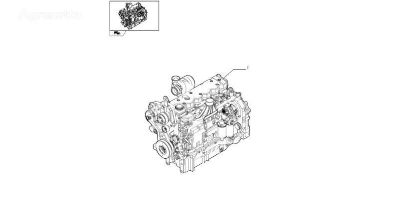 87516256 motor till New Holland T6090  hjultraktor