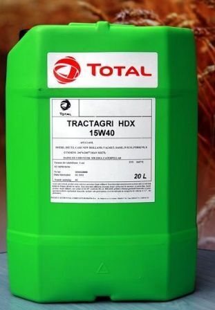Total Tractagri HDX 15W40 motorolja till hjultraktor